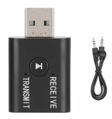 ADAPTADOR USB BLUETOOTH 5.0 AUXILIAR(2 EN 1)