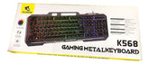 TECLADO GAMER METALICO