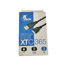 Cable USB 3.0 A-macho a micro USB-B macho XTC-365