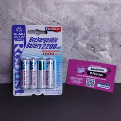 Baterías AA Recargables 2200mAh