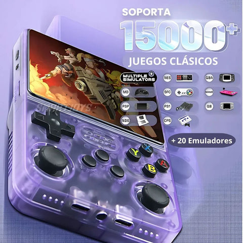 🕹️ Consola Portátil R36S + 🎮 de 15,000 juegos