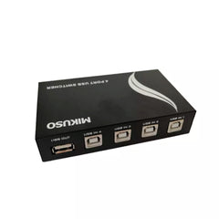 switch USB marca Mikuso manual de 4 puertos