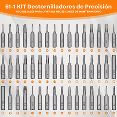 kit Destornilladores de Precisión 51 Piezas