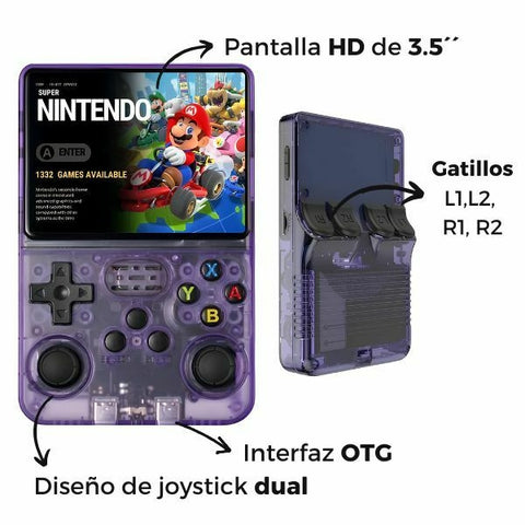 🕹️ Consola Portátil R36S + 🎮 de 15,000 juegos