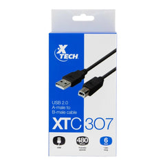 Cable USB 2.0 A macho a B-macho XTC-307