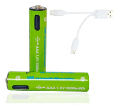 Baterías USB Recargables 2000 mAh