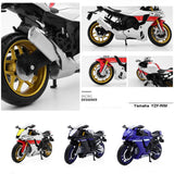 Moto a escala 1/ 12 RACING YAMAHA R1 BLANCA