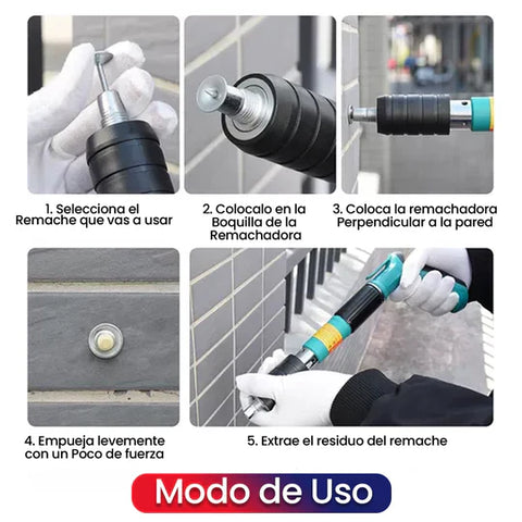 🏷️ PISTOLA DE CLAVOS + ACCESORIOS + 🎁 20 CLAVOS GRATIS!!