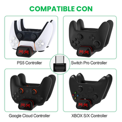 Base de Carga Controles PS5 / Xbox Series X-S / Switch