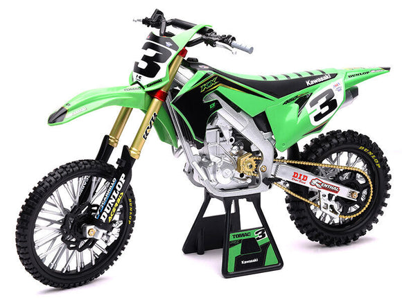 Moto a escala 1/ 12 MOTOCROSS KAWASAKI KX450 EDICION ELI TOMAC