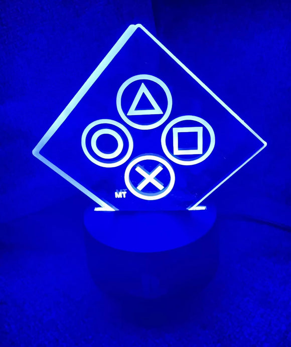 Lampara de Luz Led Playstation Azul