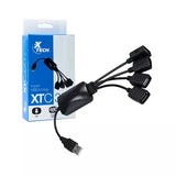 Concentrador USB 2.0 de 4 puertos XTC-320