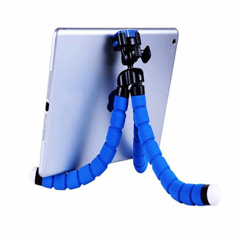 Trípode flexible mini universal estilo pata de pulpo portátil y ajustable  trípode soporte con clip soporte de montaje para teléfono móvil, teléfono