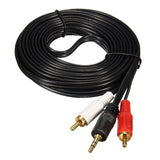 Cable de Audio Plug 3.5 a 2 RCA 1.8m