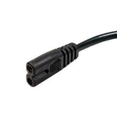 Cable de alimentación con conector hembra de 2 ranuras