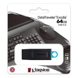 Memoria USB Kingston 64GBs